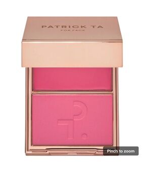 Patrick Ta Cream & Powder Blush Duo - Pink shade : She’s A Doll